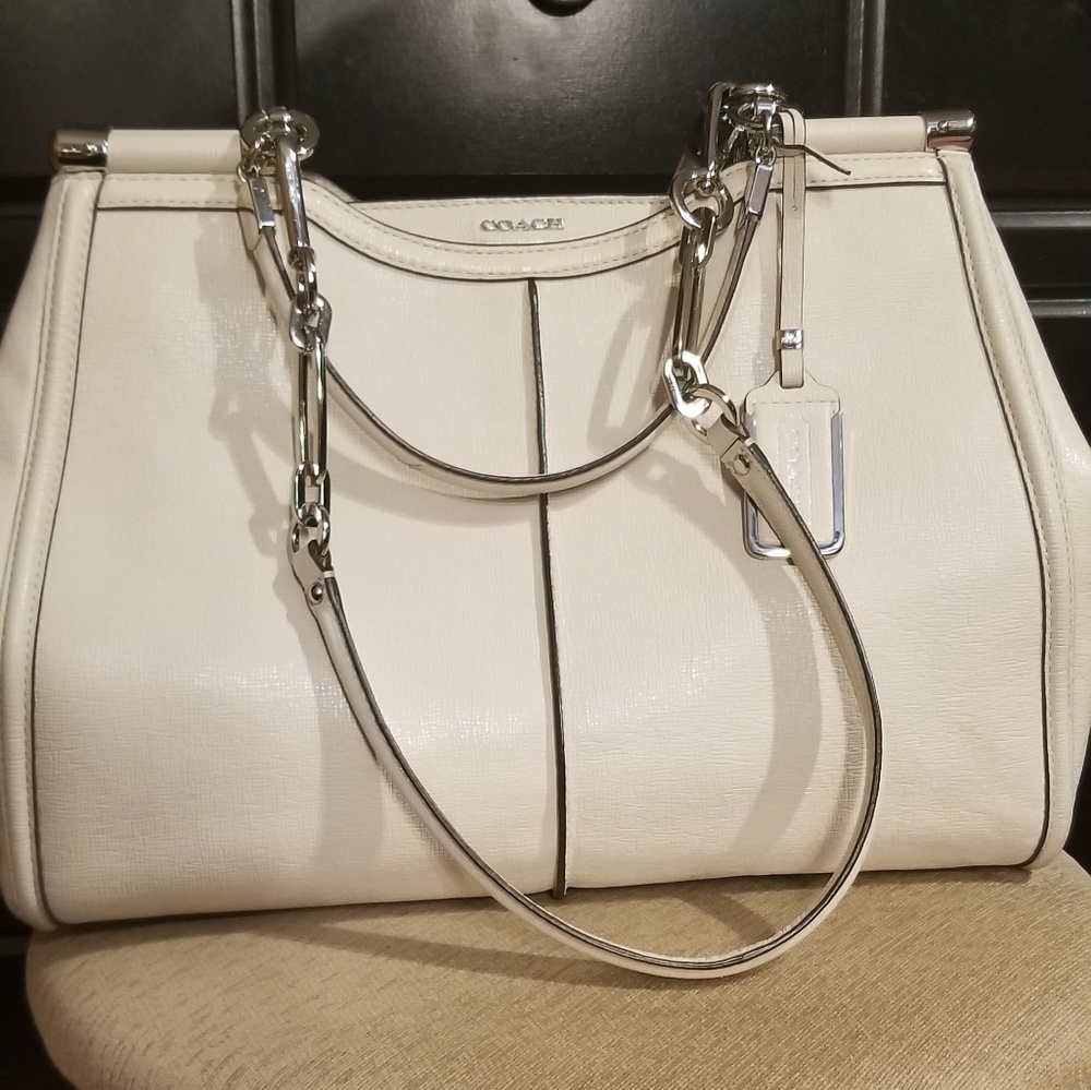 Coach Madison Caroline Satchel in Parchment